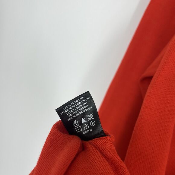 Lafayette 148 New York Sweater Size Large Womens Red Cotton Long Sleeve Boatneck - Picture 8 of 8